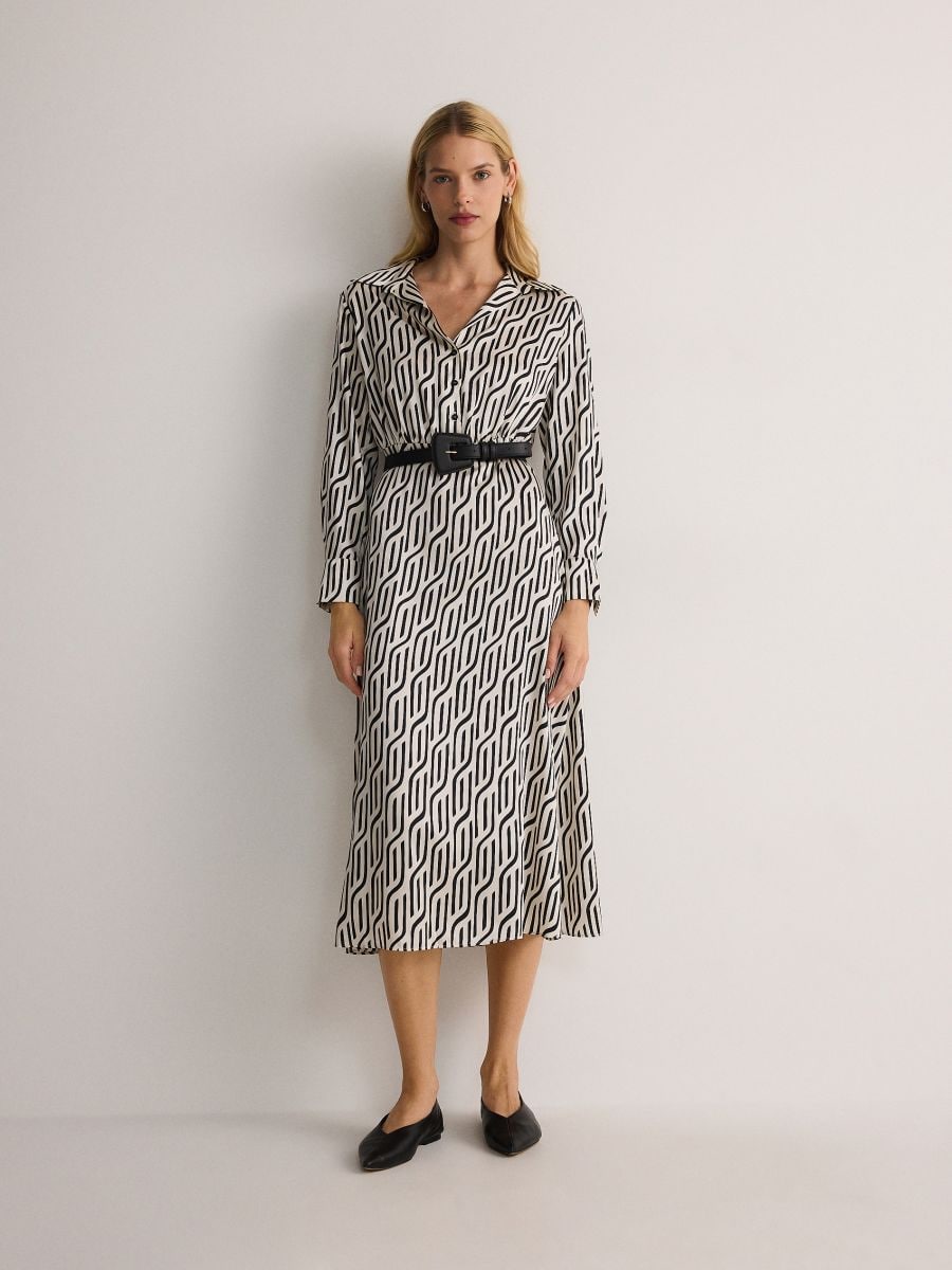 LADIES` DRESS & BELT - crno - RESERVED