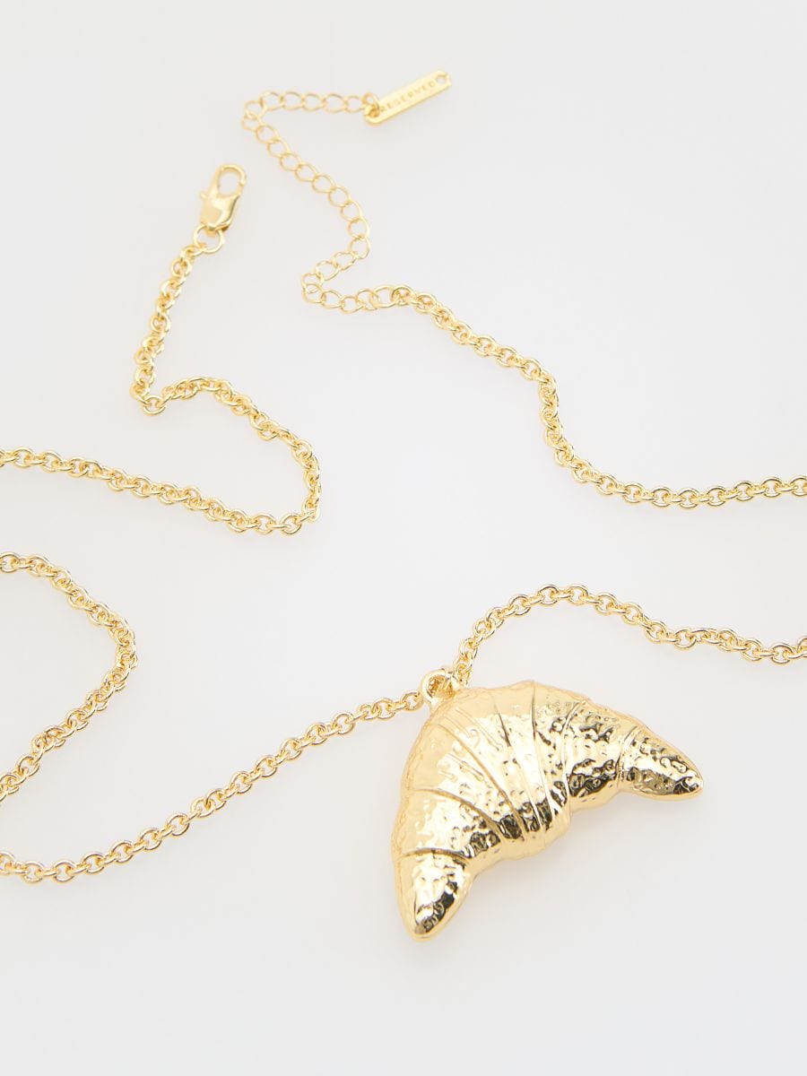 Collier à pendentif - Doré - RESERVED - 2