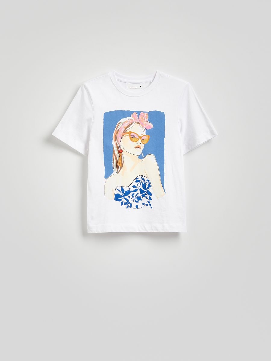 T-shirt with print - white - RESERVED - 4
