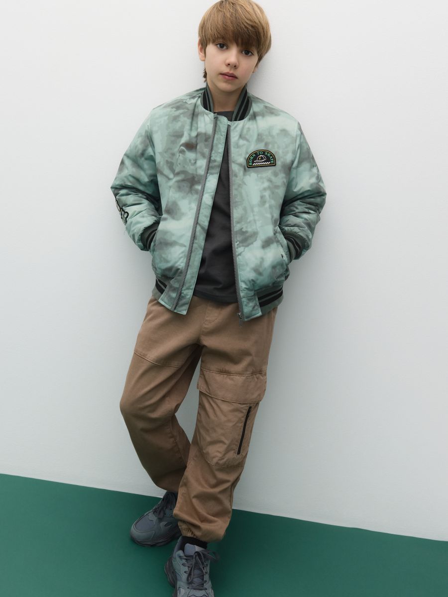 Camouflage bomber jacket - brownish green - RESERVED - 3