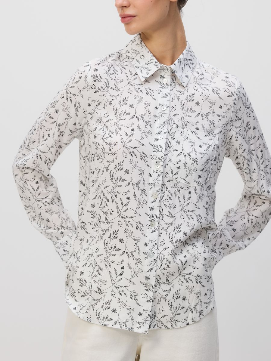 Regular fit viscose overhemd - meerkleurig - RESERVED - 2