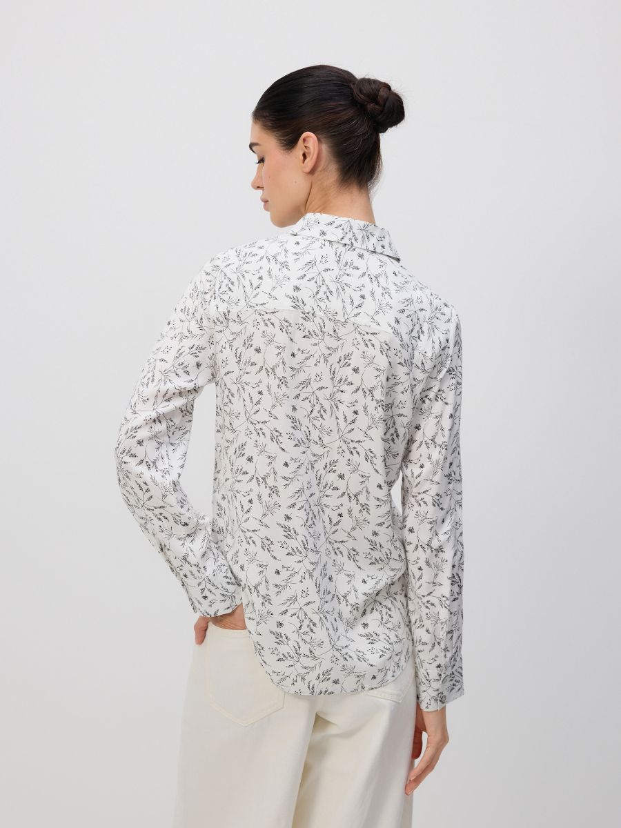 Regular fit viscose overhemd - meerkleurig - RESERVED - 4