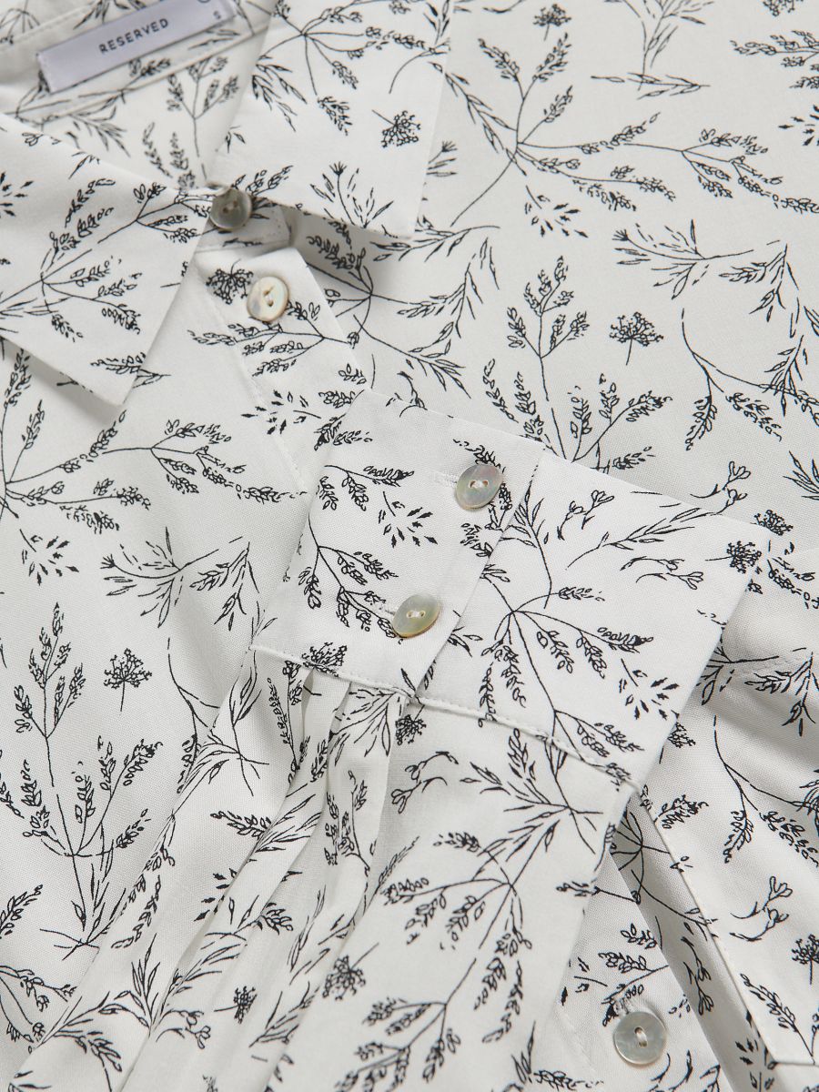 Regular fit viscose overhemd - meerkleurig - RESERVED - 6