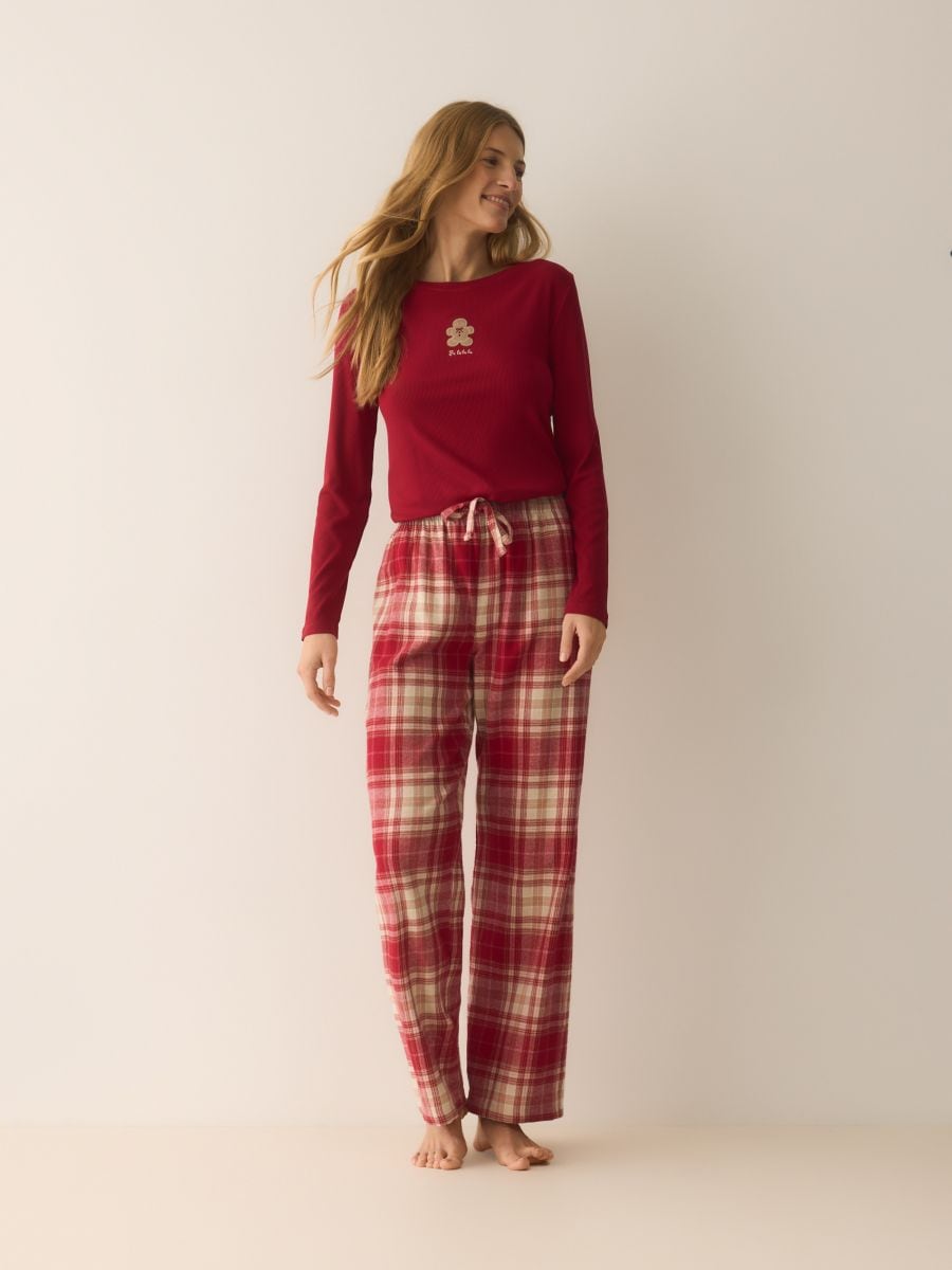 Σετ πιτζάμας δύο κομματιών - κοκκινο - RESERVED