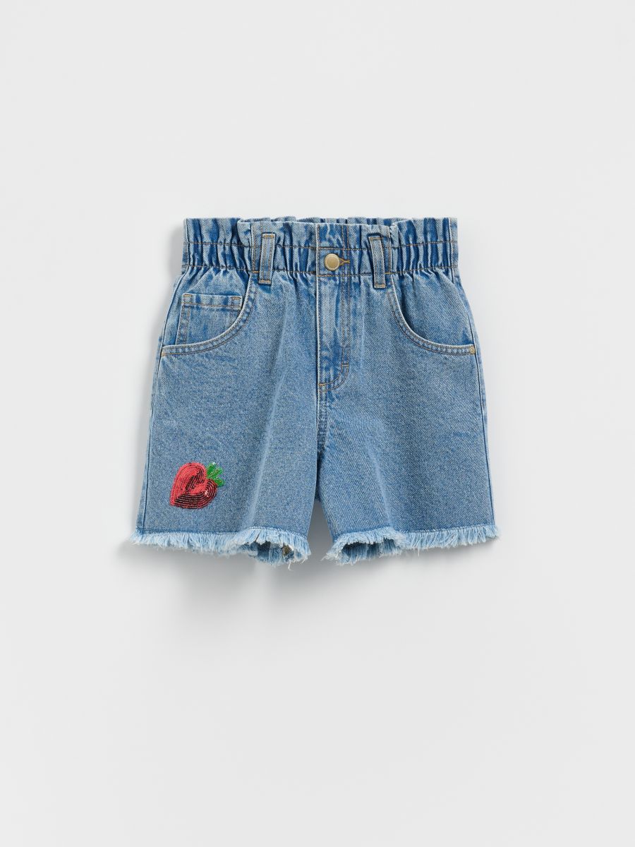 GIRLS` SHORTS - modra - RESERVED