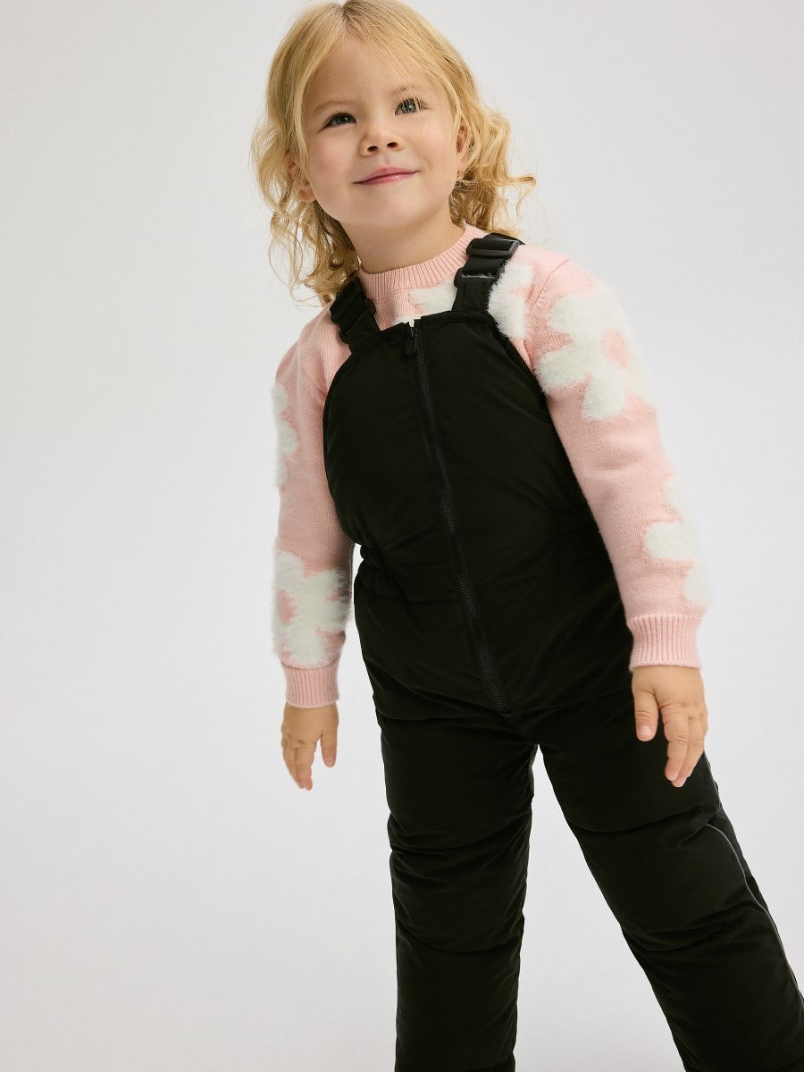 Insulated trousers with braces - black - RESERVED - 5