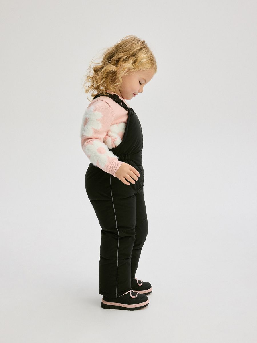 Insulated trousers with braces - black - RESERVED - 2