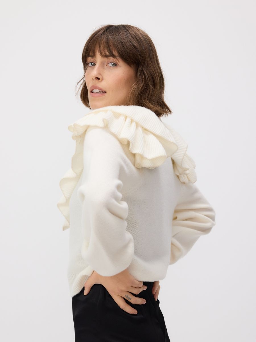 Pullover aus Wolle - creme - RESERVED - 2