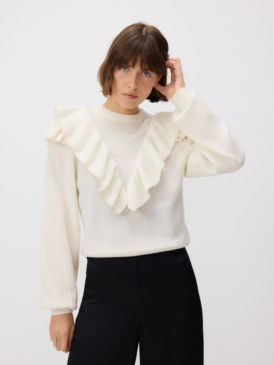 Pullover aus Wolle - creme - RESERVED - 3