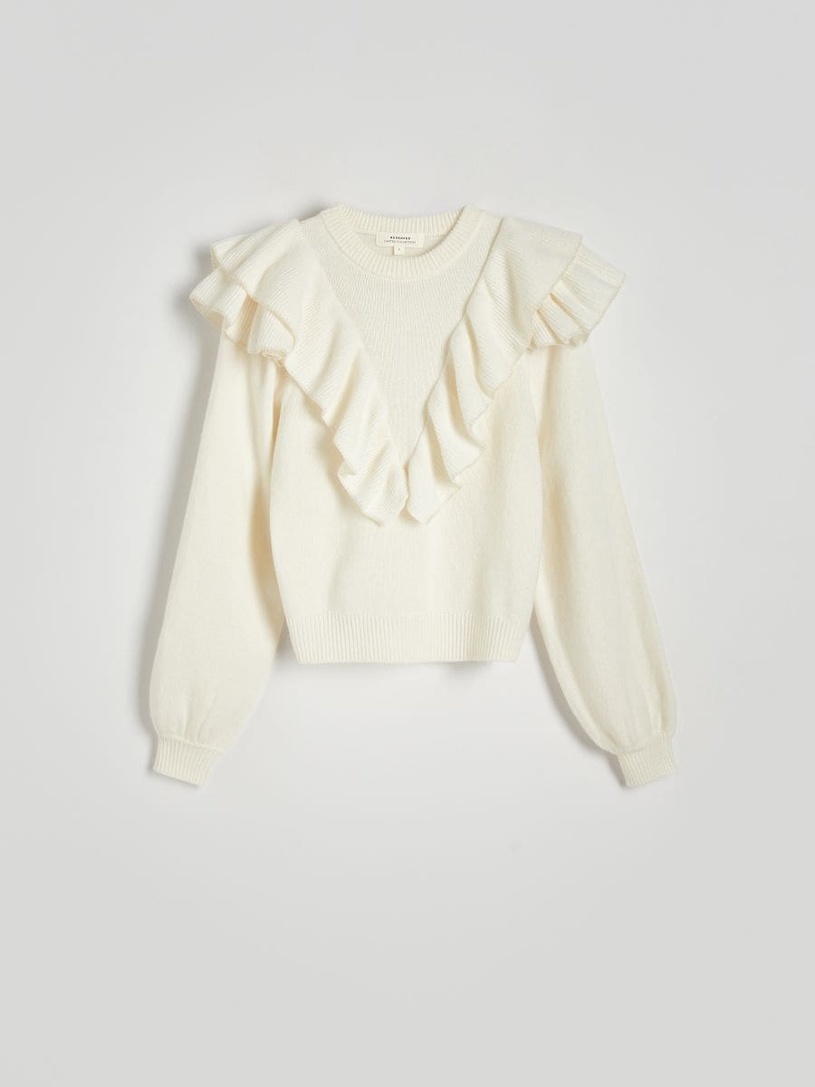 Pullover aus Wolle - creme - RESERVED - 5