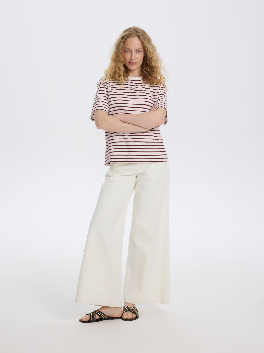 Stripe cotton T-shirt - multicolor - RESERVED - 4