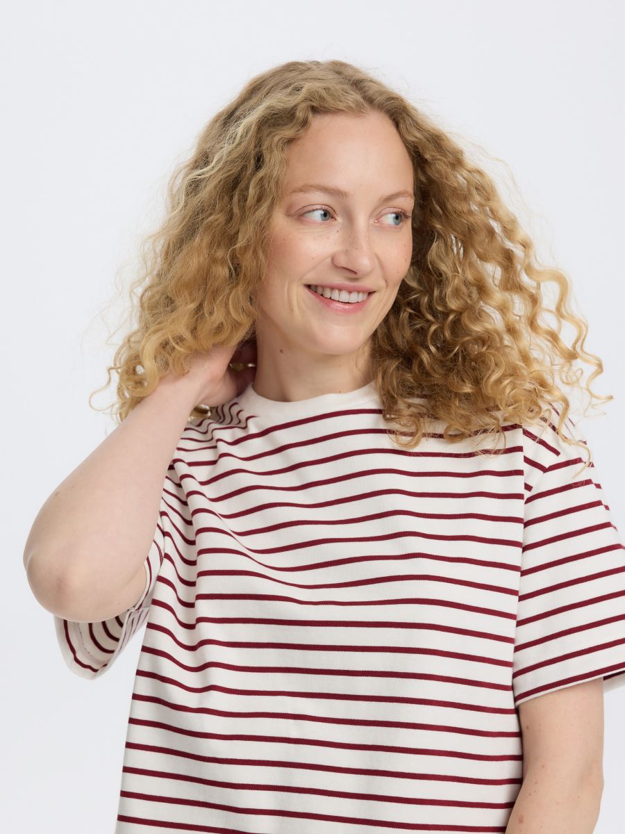 Stripe cotton T-shirt - multicolor - RESERVED - 5