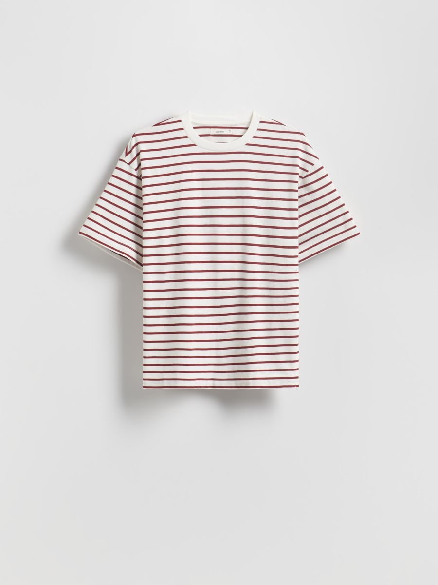 Stripe cotton T-shirt - multicolor - RESERVED - 2