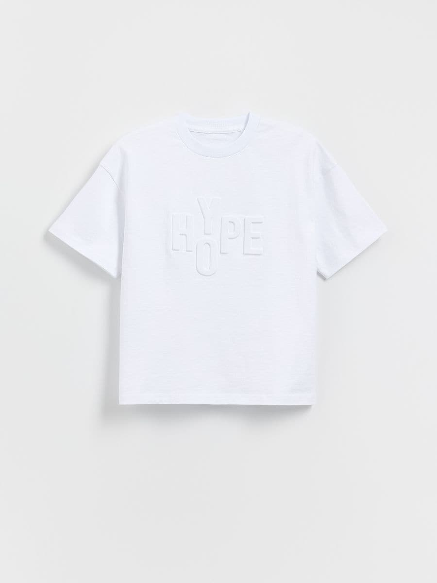 T-shirt with appliqué - cream - RESERVED - 2