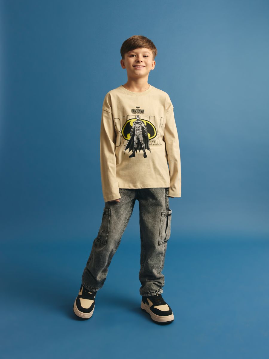 BOYS` T-SHIRT - bež - RESERVED