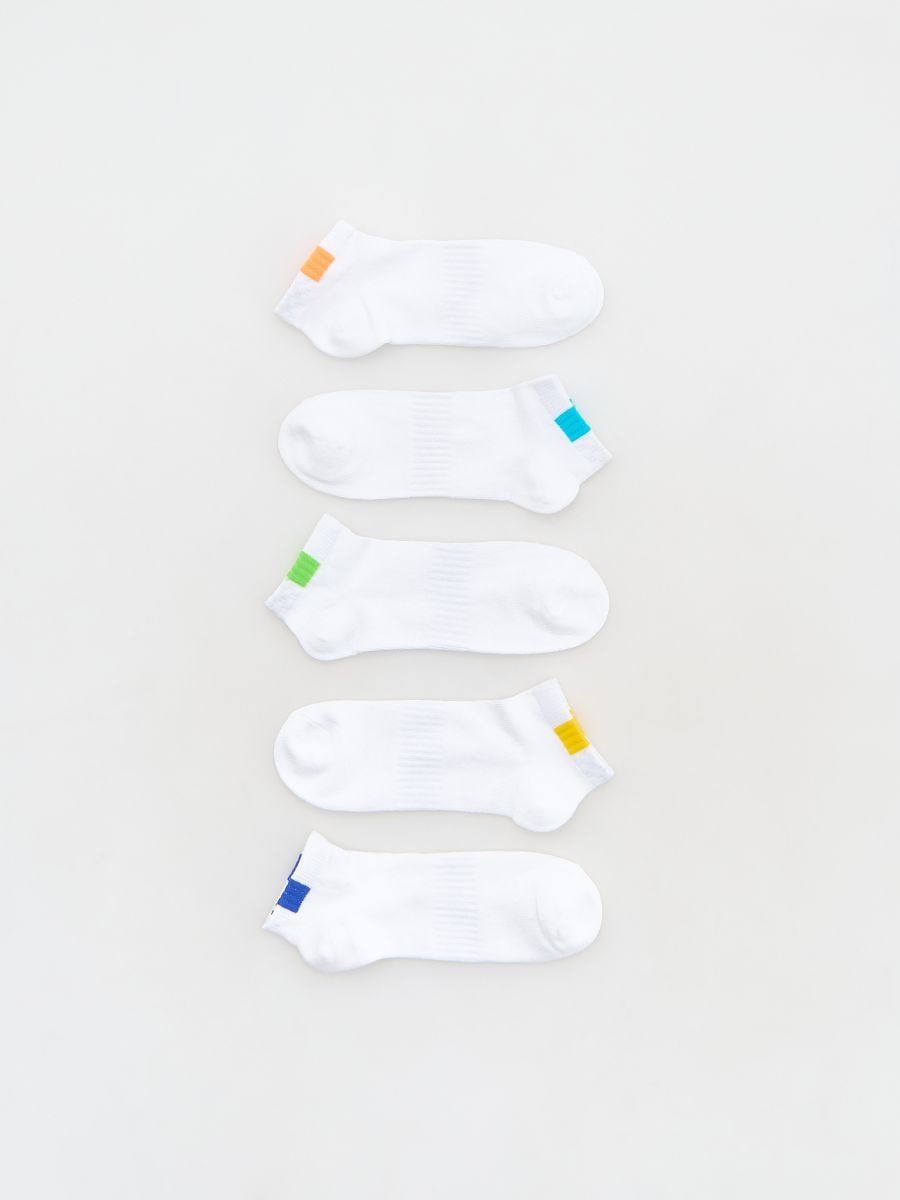 Cotton rich socks 5 pack - white - RESERVED