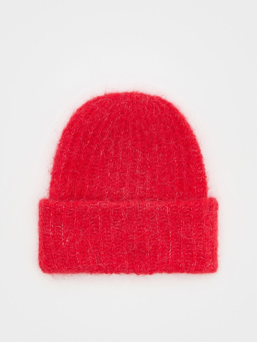 Alpaca wool blend beanie - red - RESERVED - 4