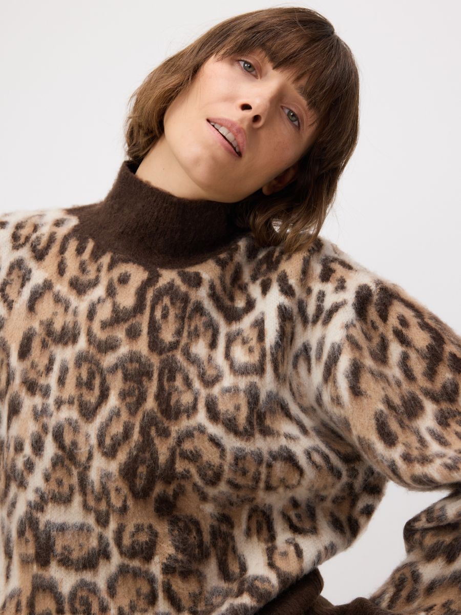 Wool blend jumper - multicolor - RESERVED - 4
