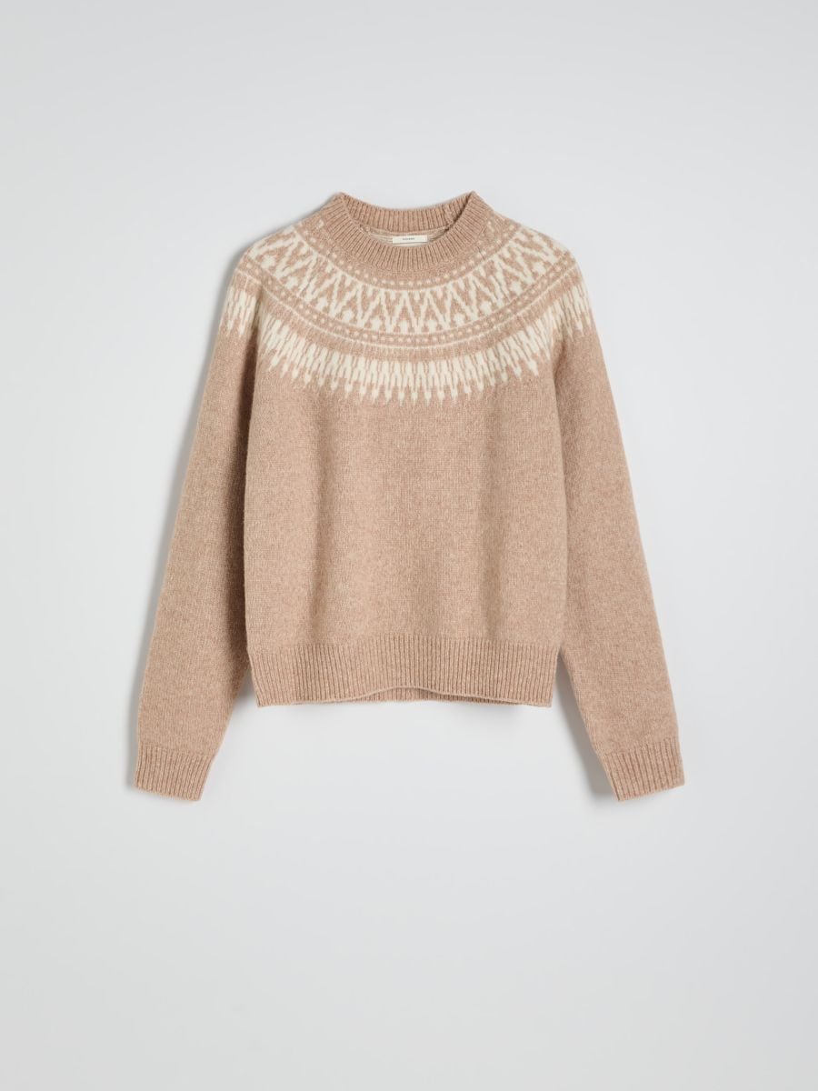 Trøje i uldblanding - creme - RESERVED - 3