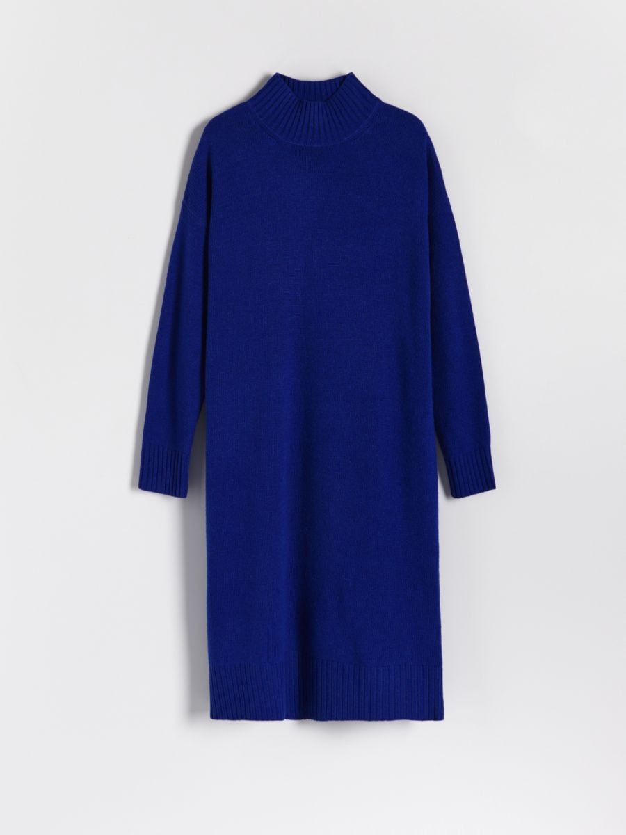 Wool rich turtleneck tunic - indigo - RESERVED - 5