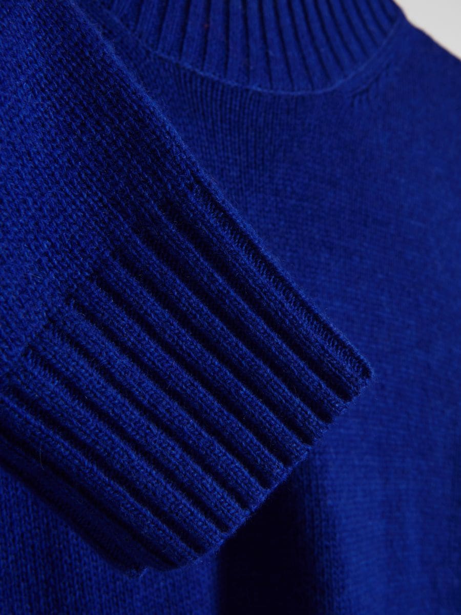 Wool rich turtleneck tunic - indigo - RESERVED - 6
