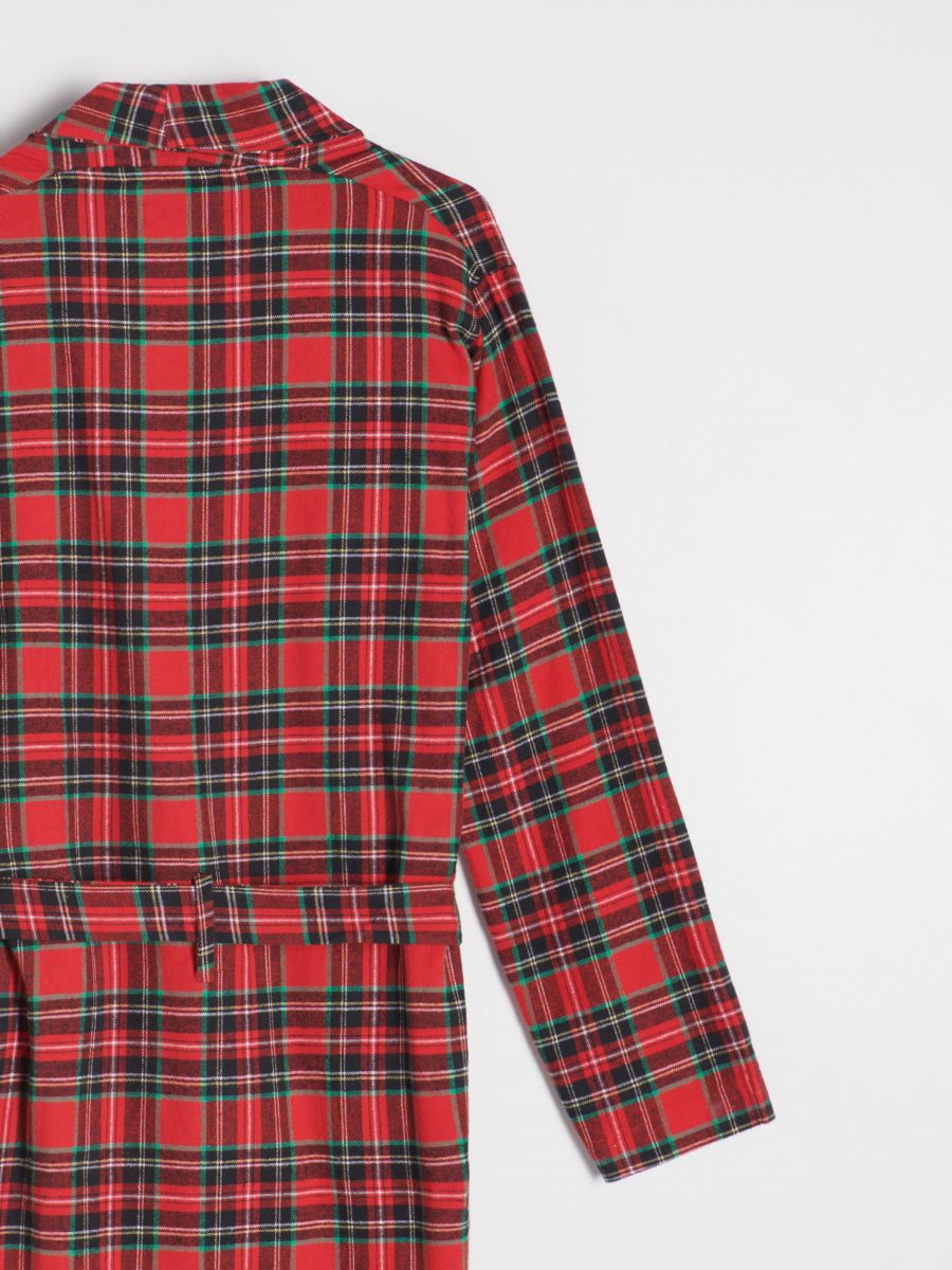 Check dressing gown - red - RESERVED - 6