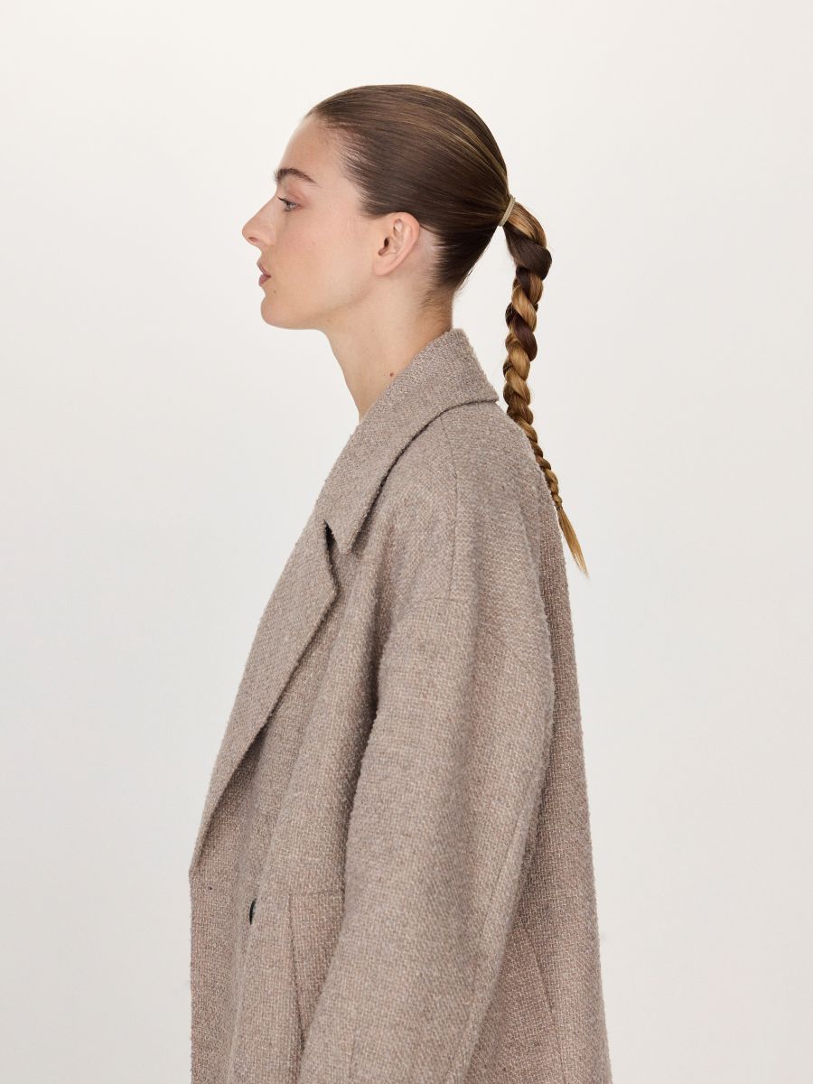 LADIES` COAT - nude - RESERVED - 2