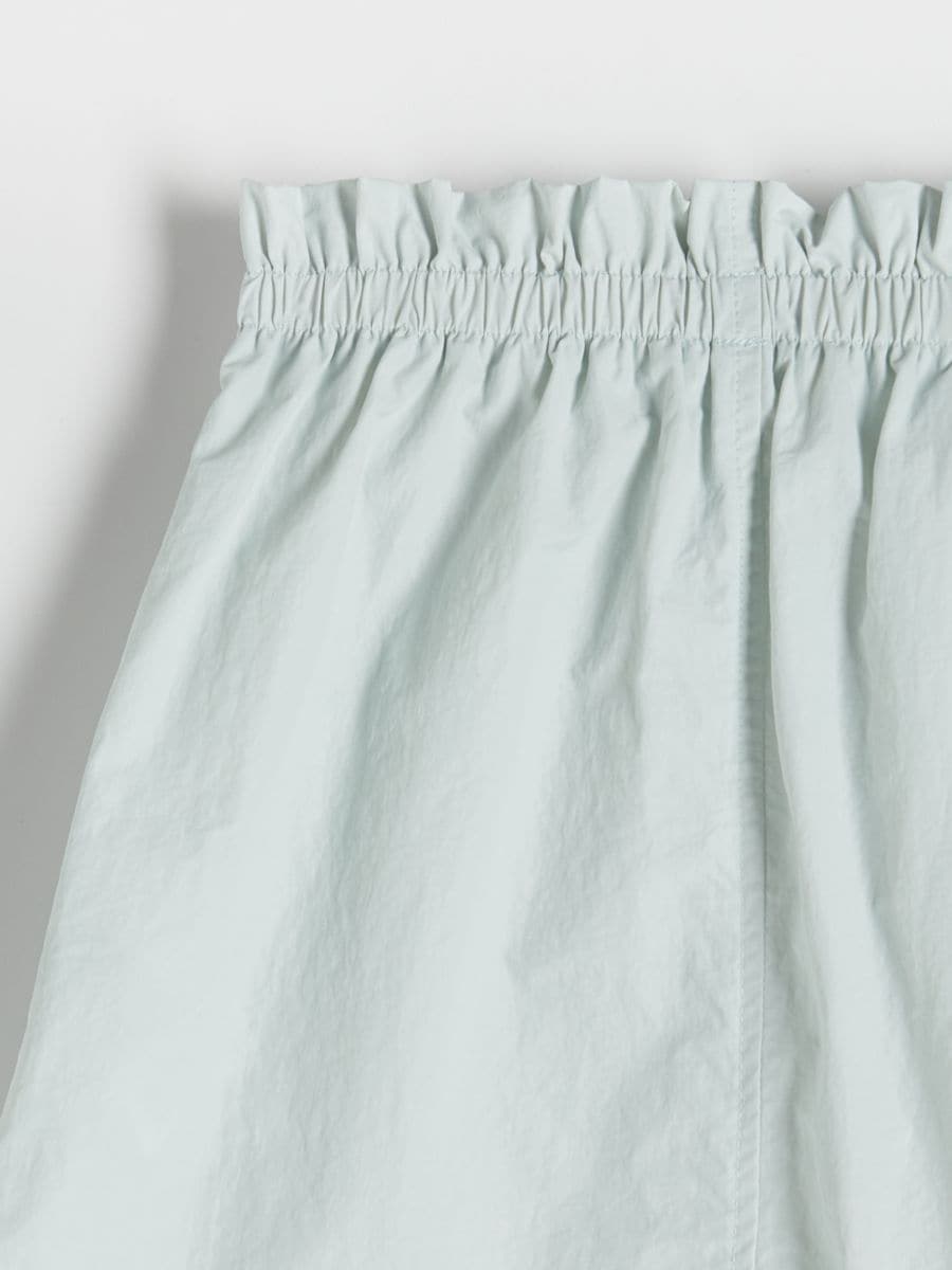 Skirt with cargo pockets - light turquoise - RESERVED - 5
