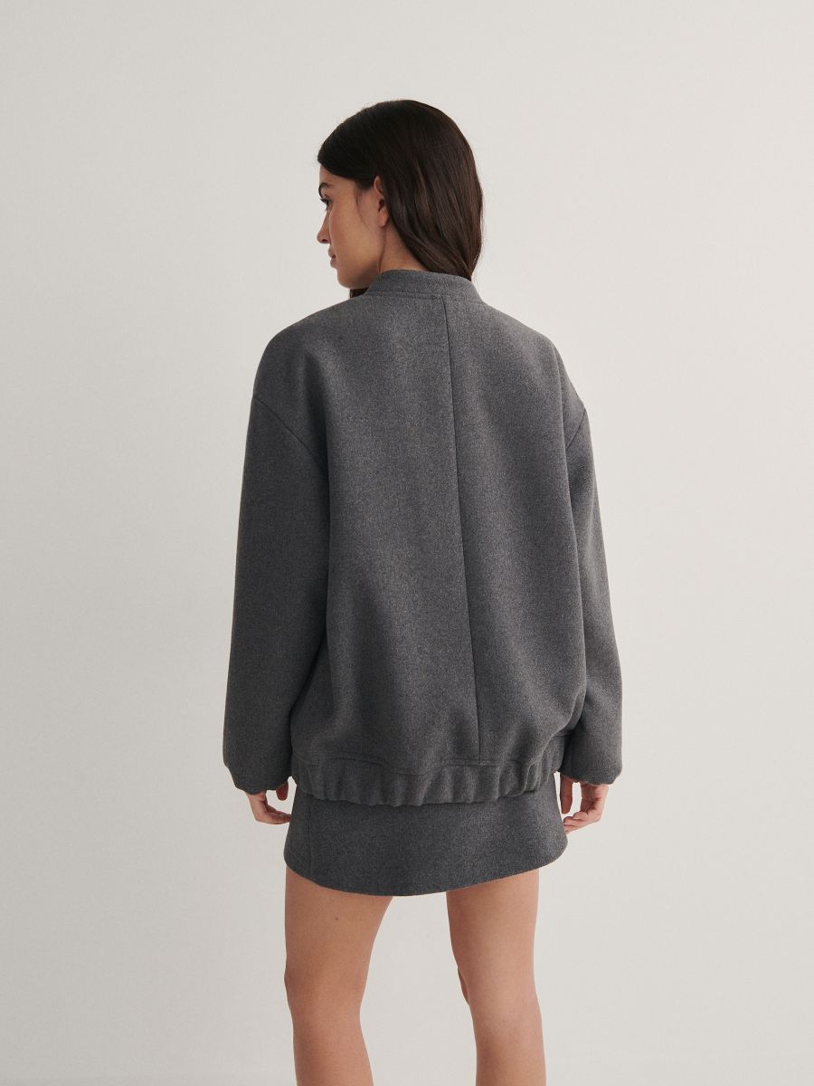 LADIES` OUTER JACKET - mid grey - RESERVED - 4