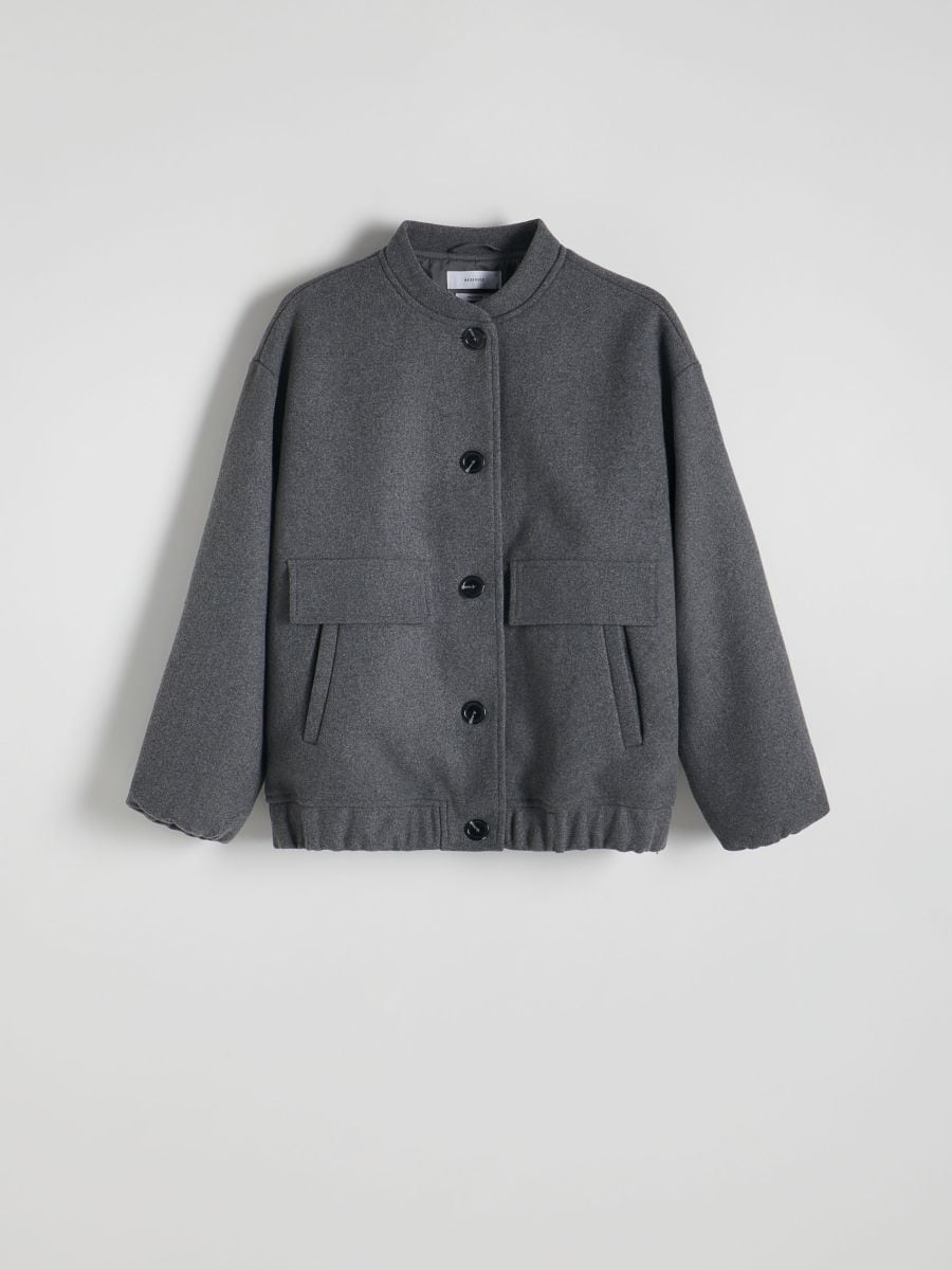 LADIES` OUTER JACKET - mid grey - RESERVED - 6