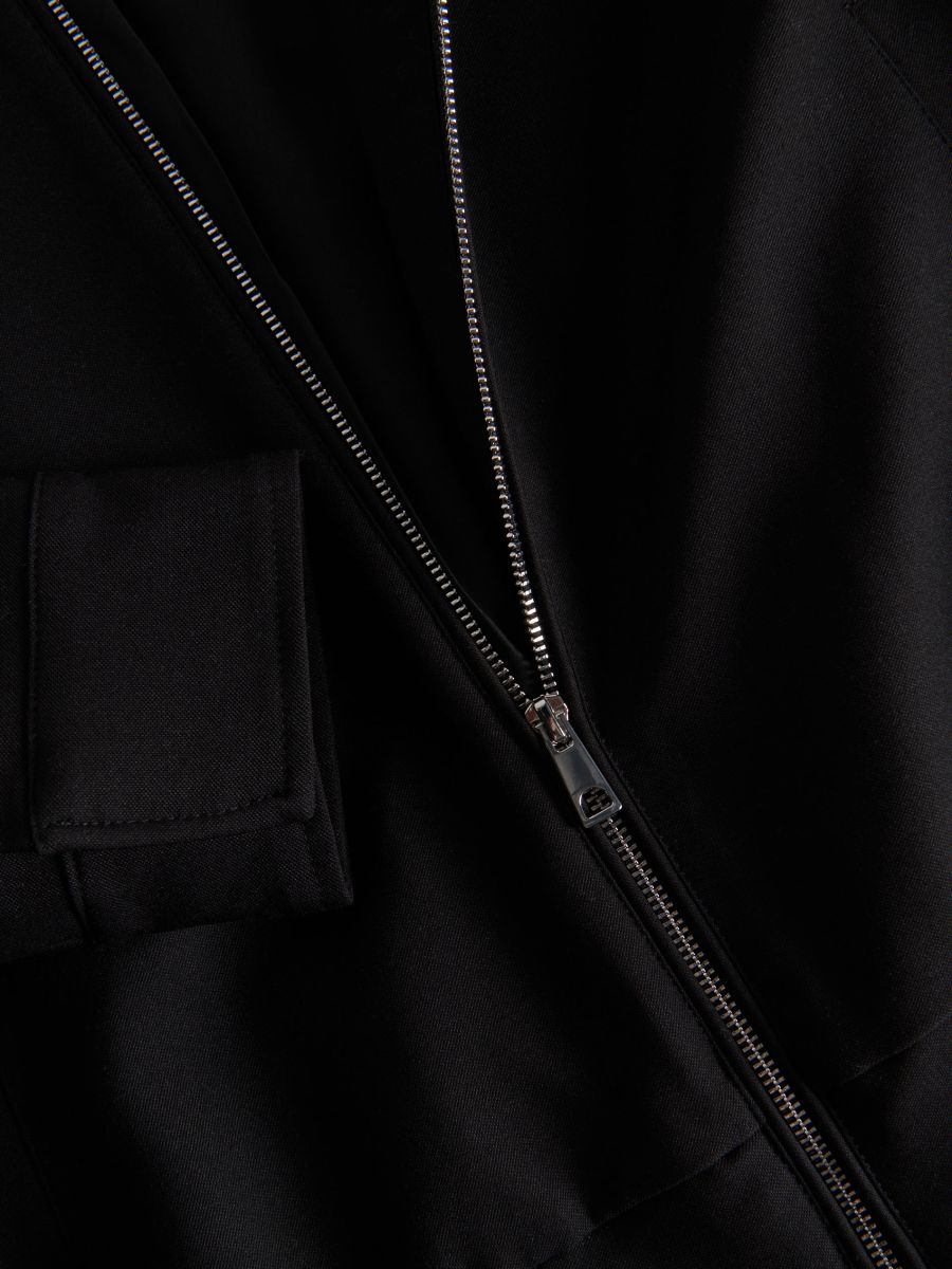 Bomber jacket with collar - black - RESERVED - 6
