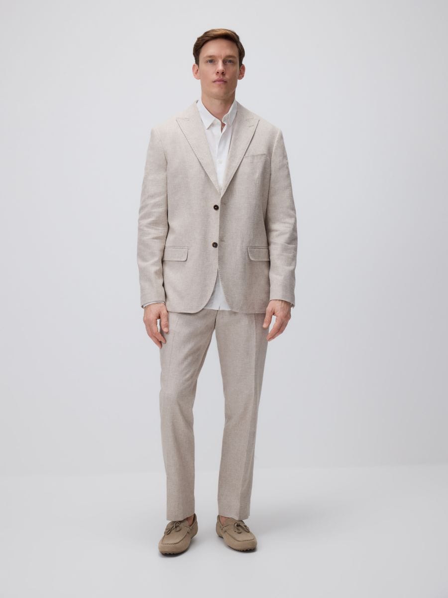 MEN`S BLAZER - bej - RESERVED