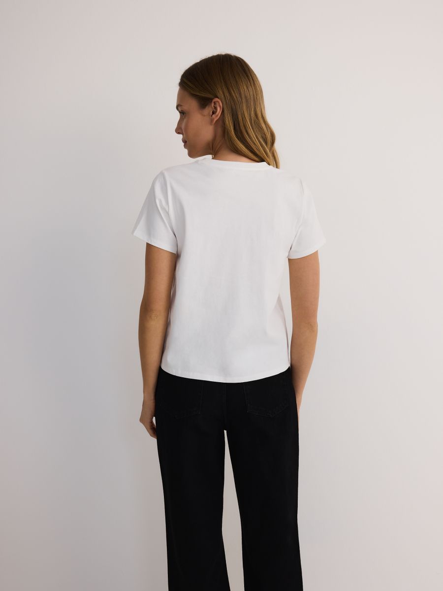 Blouse with structural pattern - white - RESERVED - 6