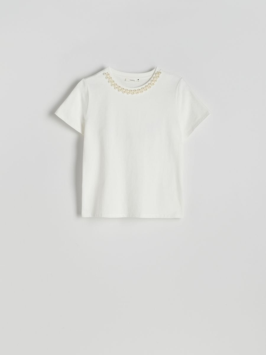 Blouse with structural pattern - white - RESERVED - 6