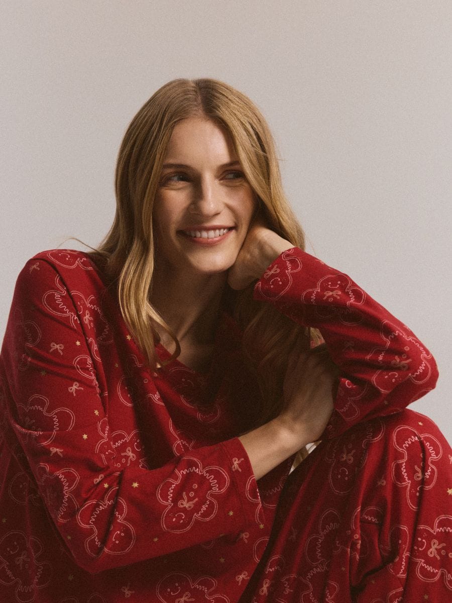 LADIES` PYJAMA - punane - RESERVED