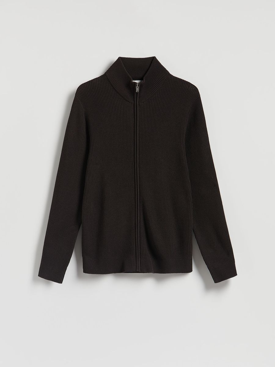 MEN`S SWEATER - dark brown - RESERVED