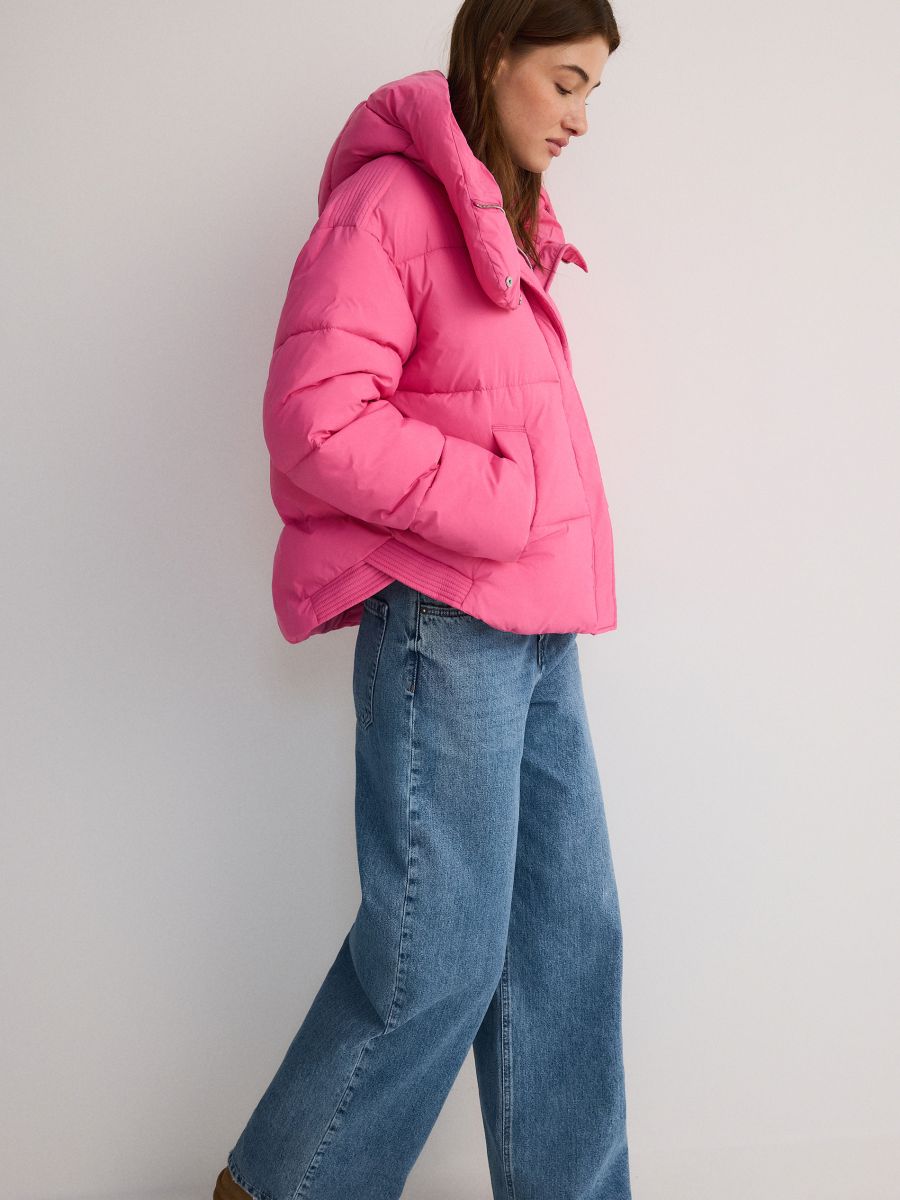 Jacke mit kontrastierenden Einsätzen - pink - RESERVED - 3