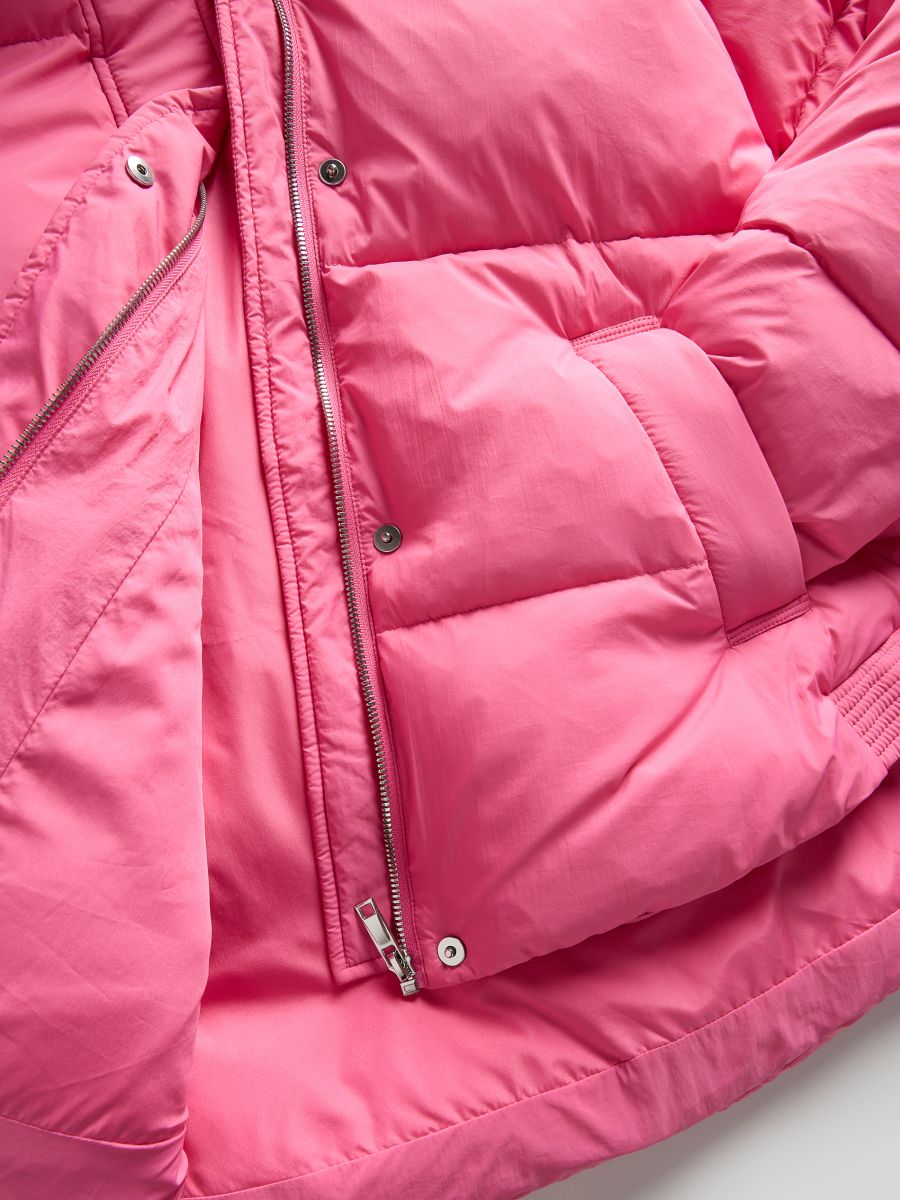 Jacke mit kontrastierenden Einsätzen - pink - RESERVED - 8