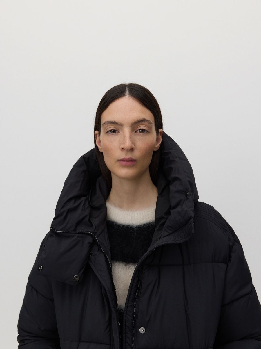 Quilted jacket with hood - black - RESERVED - 4