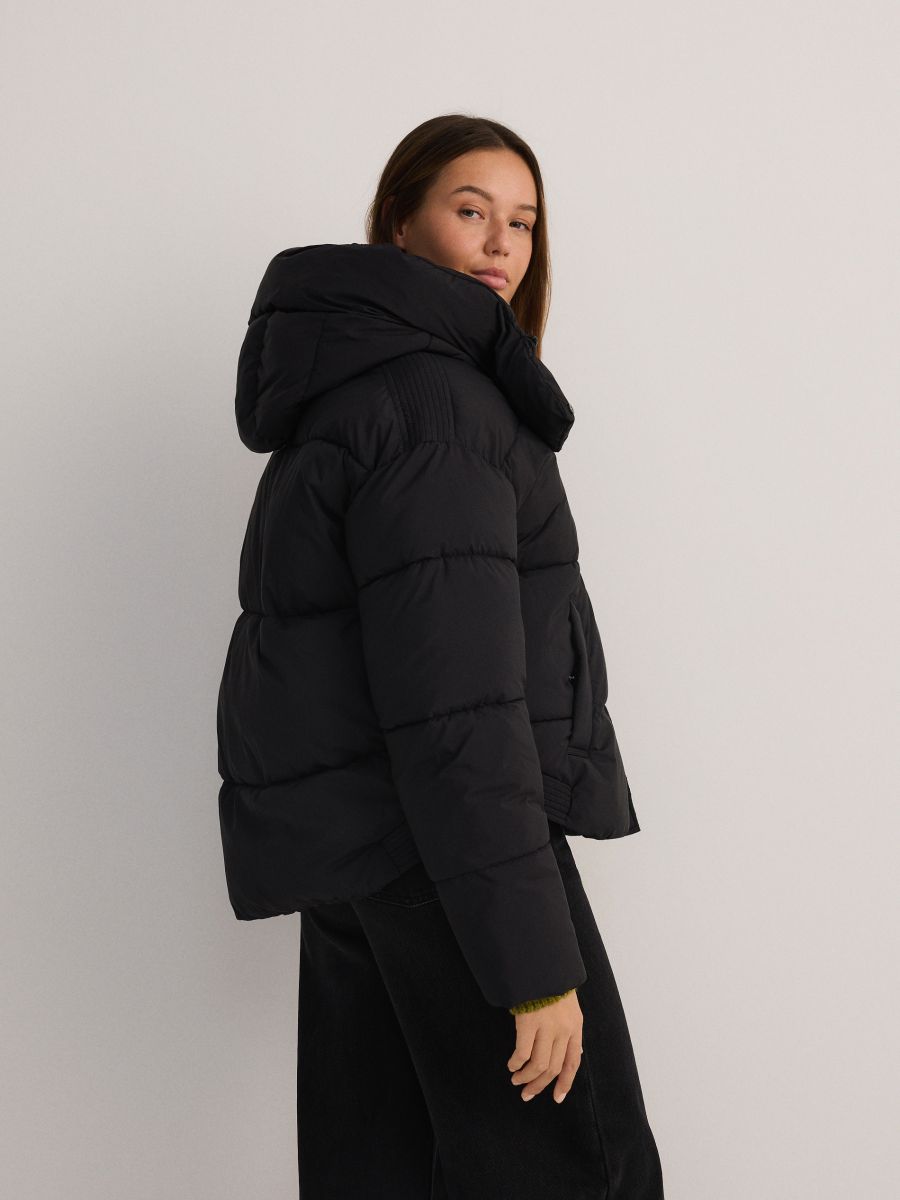Quilted jacket with hood - black - RESERVED - 6