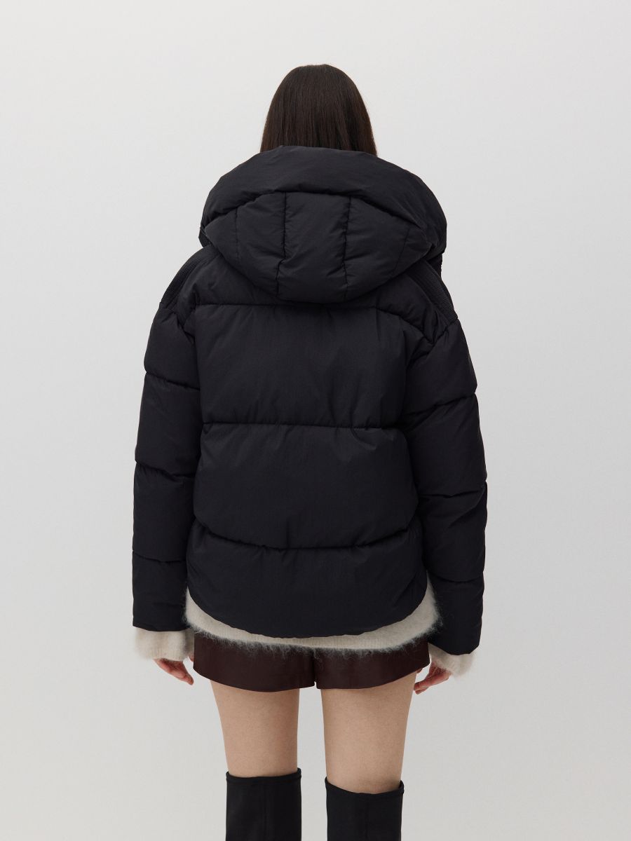 Quilted jacket with hood - black - RESERVED - 5