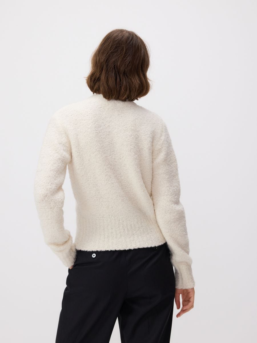 LADIES` SWEATER - cream - RESERVED - 3