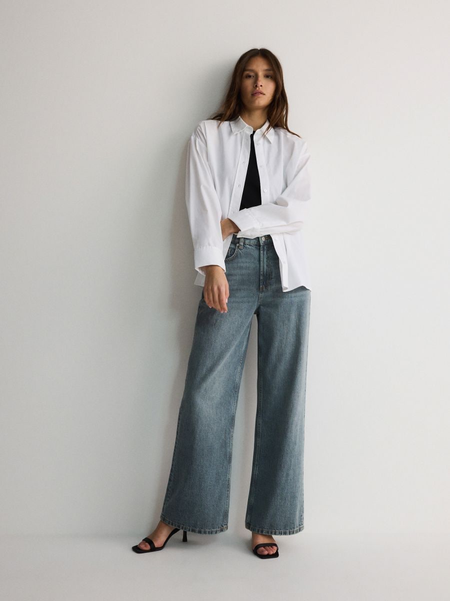 Camicia oversize - bianco - RESERVED - 2