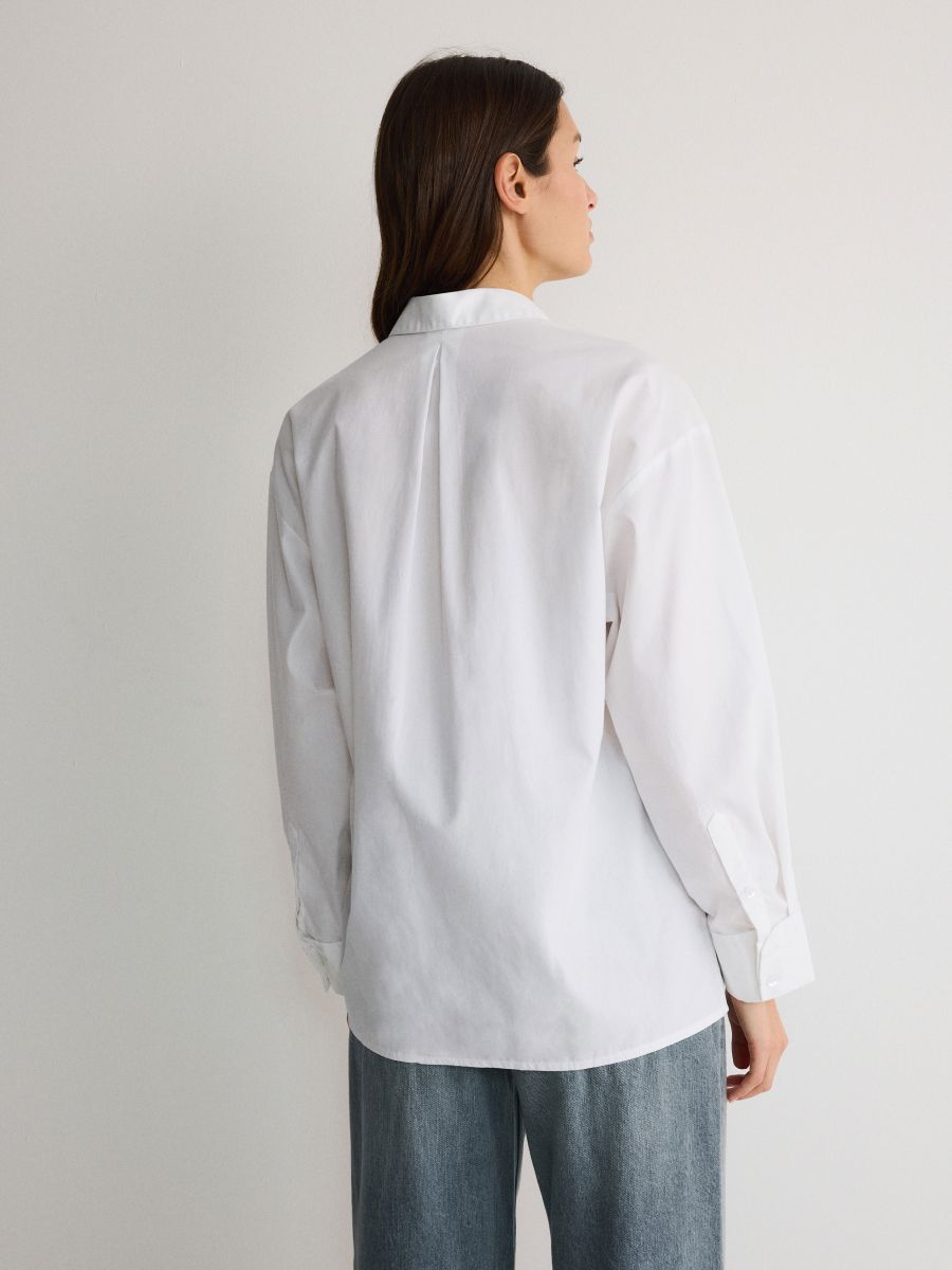 Camicia oversize - bianco - RESERVED - 4