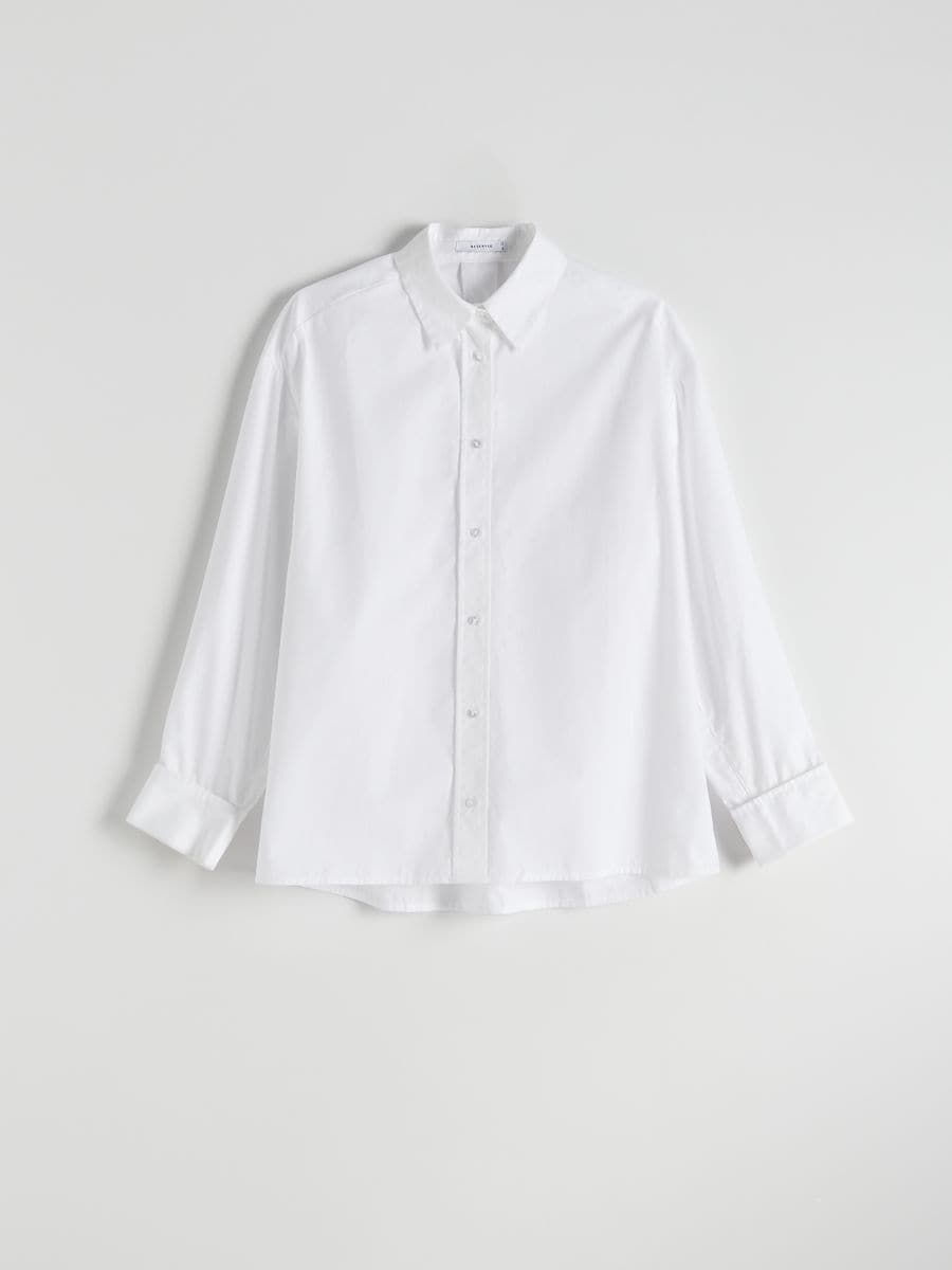 Camicia oversize - bianco - RESERVED - 5