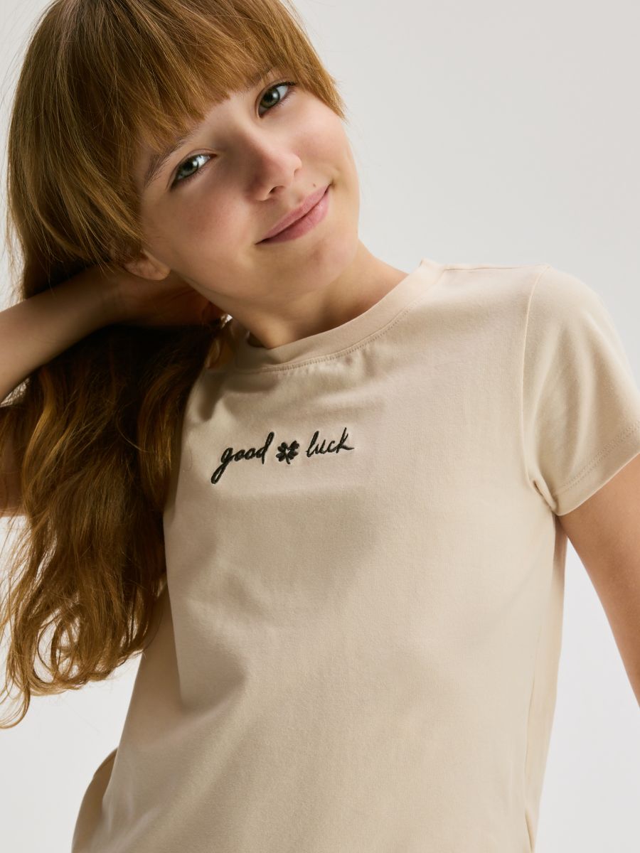 T-Shirts aus Baumwolle mit Stickerei, 2er-Pack - bunt - RESERVED - 3