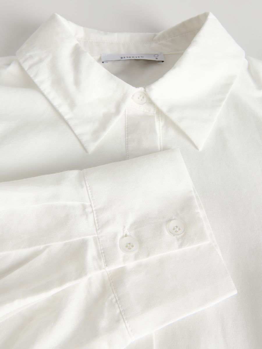 Camicia in cotone con ricamo - panna - RESERVED - 5