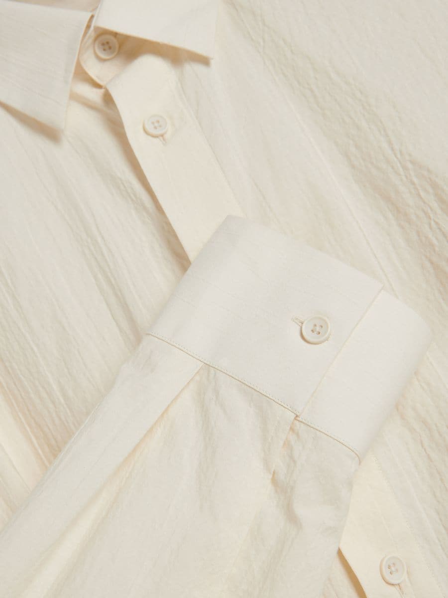 Camicia oversize in cotone egiziano - panna - RESERVED - 8