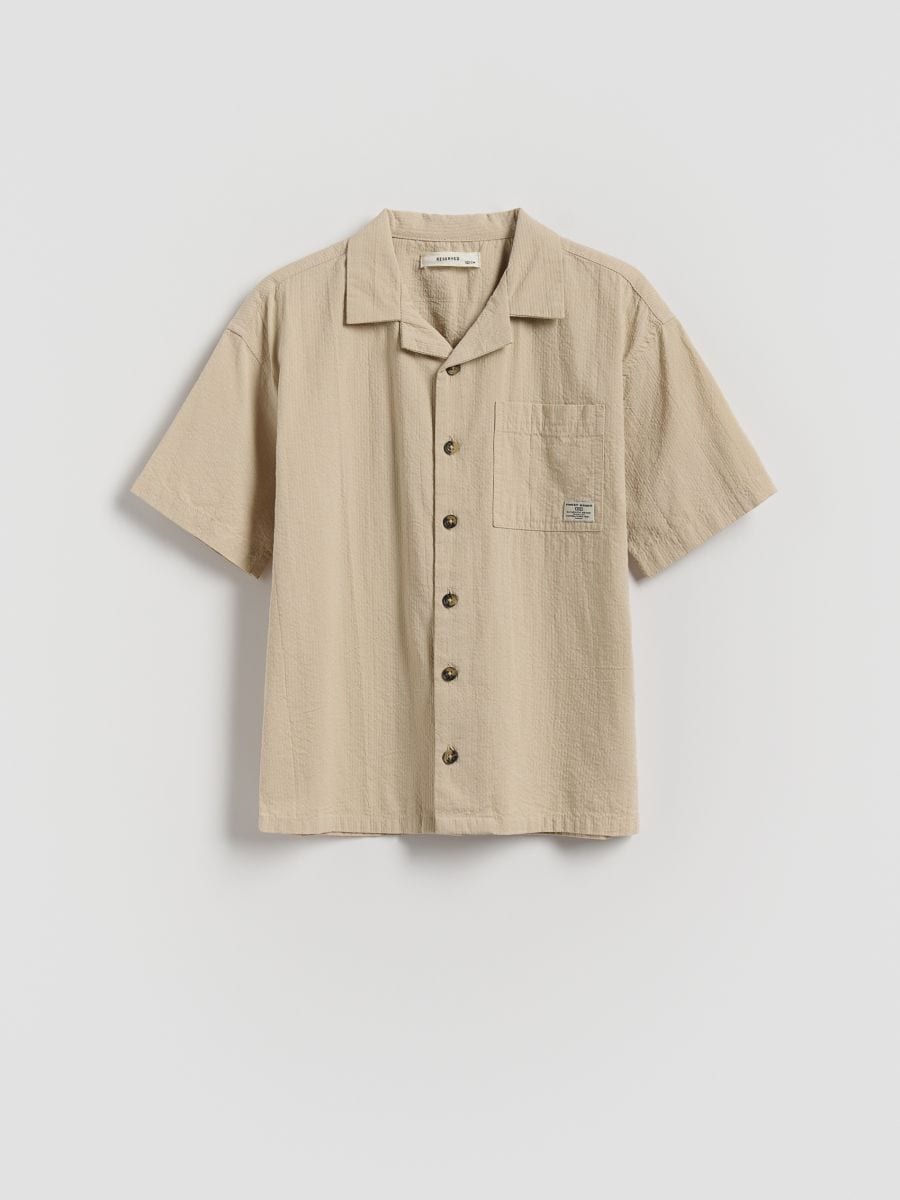 BOYS` SHIRT - kūno spalva - RESERVED