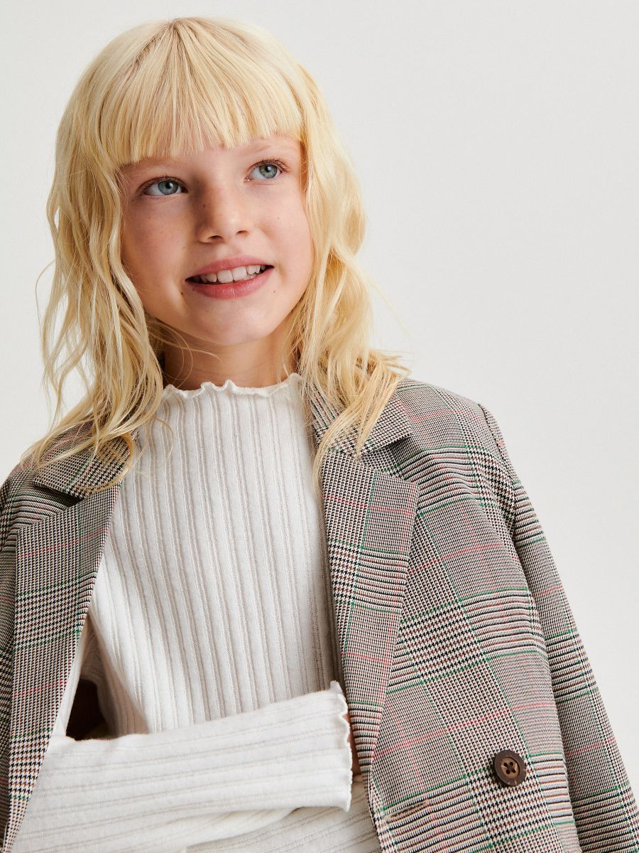 Check blazer - multicolor - RESERVED - 4